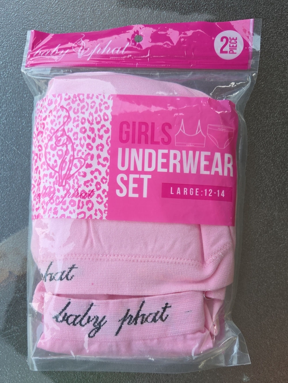 Baby Phat Girls Pink Underwear Set - 2 Piece